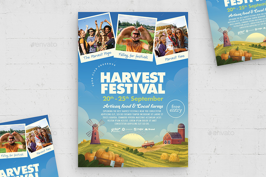 Harvest Festival Flyer Template Print Templates Graphicriver