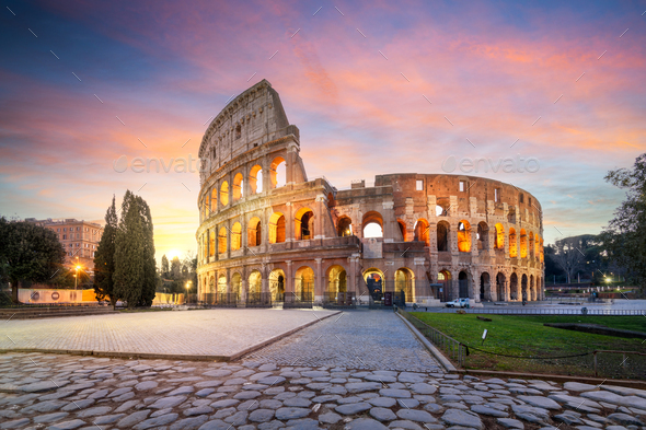Rome, Italy at the Colosseum - Stock Photo - Images