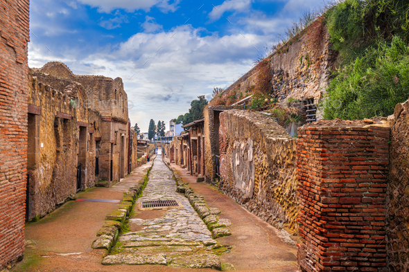 Ancient Herculaneum, Italy - Stock Photo - Images