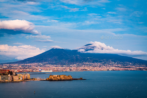 Mt. Vesuvius, Naples, Ital - Stock Photo - Images