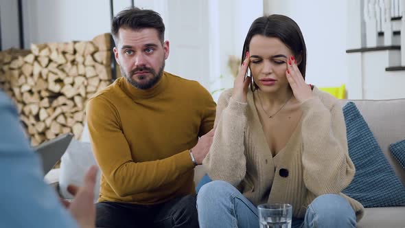 Married Couple Visiting the Psychologist Office to get Consultation Because they Have Problems alt