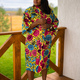 Beautiful african american woman enjoying evening on village and nature on terrace of country house - PhotoDune Item for Sale