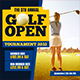 Golf Open Tournament Banners Ad