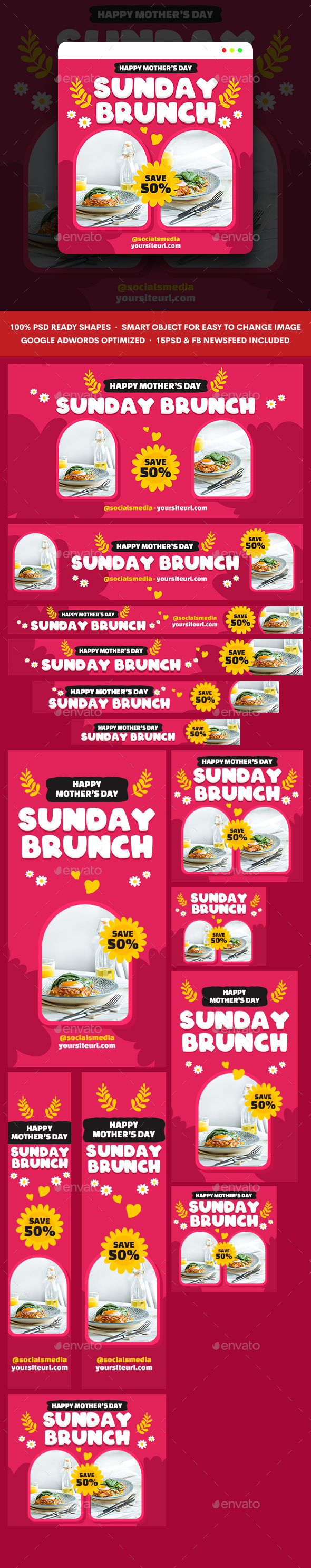 Brunch Sunday Banners Ad