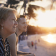 Senior woman with her adult son looking at beach - PhotoDune Item for Sale