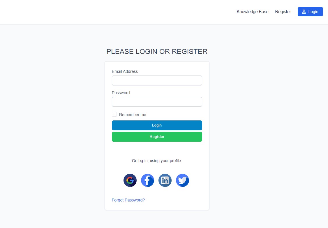 Social Media Login module for Perfex - Register and Log-in using social networks - 1