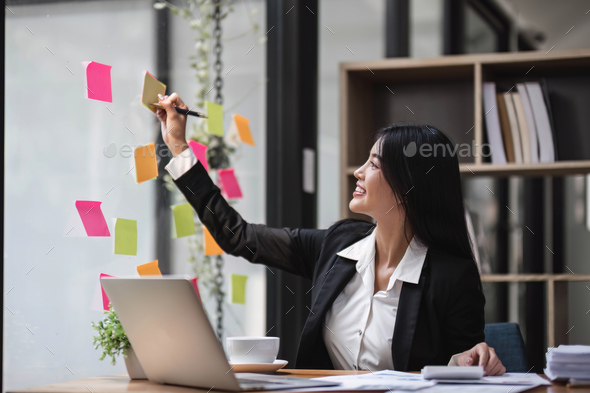 Sticky Note Post it Board Office Stock Photo - Image of planner