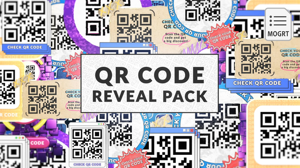 QR Code Reveal Pack - MOGRT