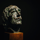 Prague, Czech - March 2023. Bronze Salvador Dali head. Copy space - PhotoDune Item for Sale
