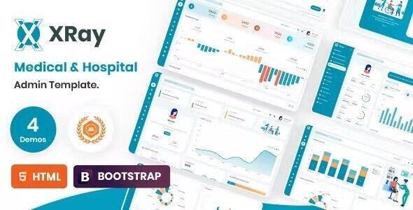 XRay - VueJS, HTML Medical and Hospital Admin Template by iqonicdesign