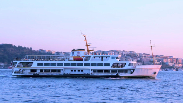 Ferry Travelling at Bosphorus