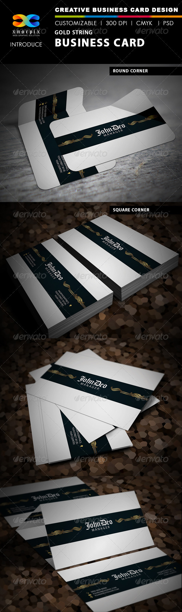 Gold String Business Card