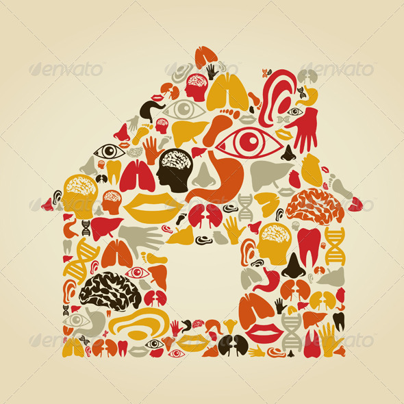 House Made of Body Parts - Buildings Objects