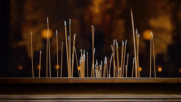 Buddhist Temple - Joss Sticks
