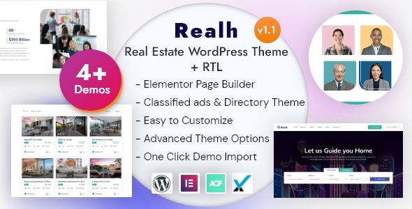 Realh - Real Estate WordPress Theme