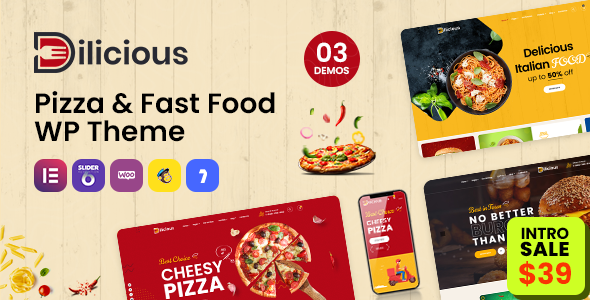 Dilicious - Pizza & Fast Food WordPress Theme