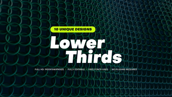 Lower Third Titles Titles template preview