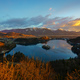 Aerial view of Lake Bled and Julian Alps at sunrise, Slovenia - PhotoDune Item for Sale