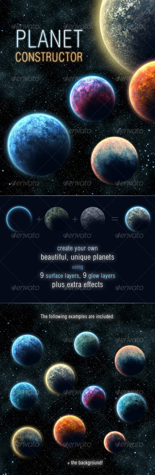 Planet Constructor - Backgrounds Graphics
