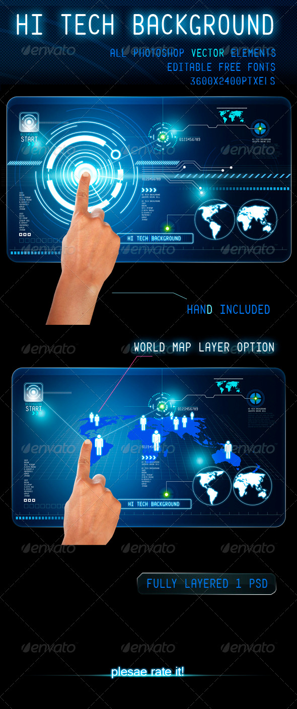 Hi Tech Background - Backgrounds Graphics
