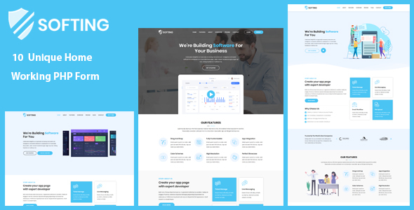 Exceptional Softing - Software Landing Page
