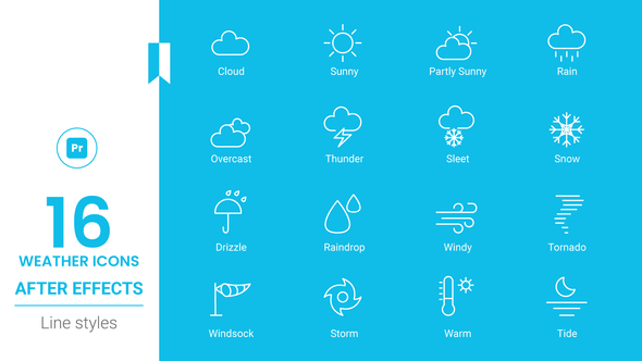 Weather Icon Line pack - MORGRT