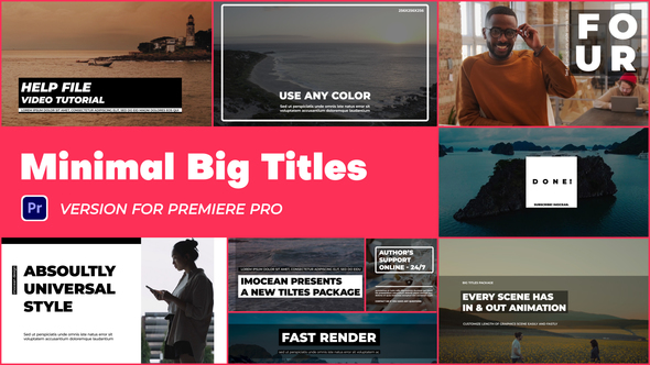 Minimal Big Titles | Premiere Pro