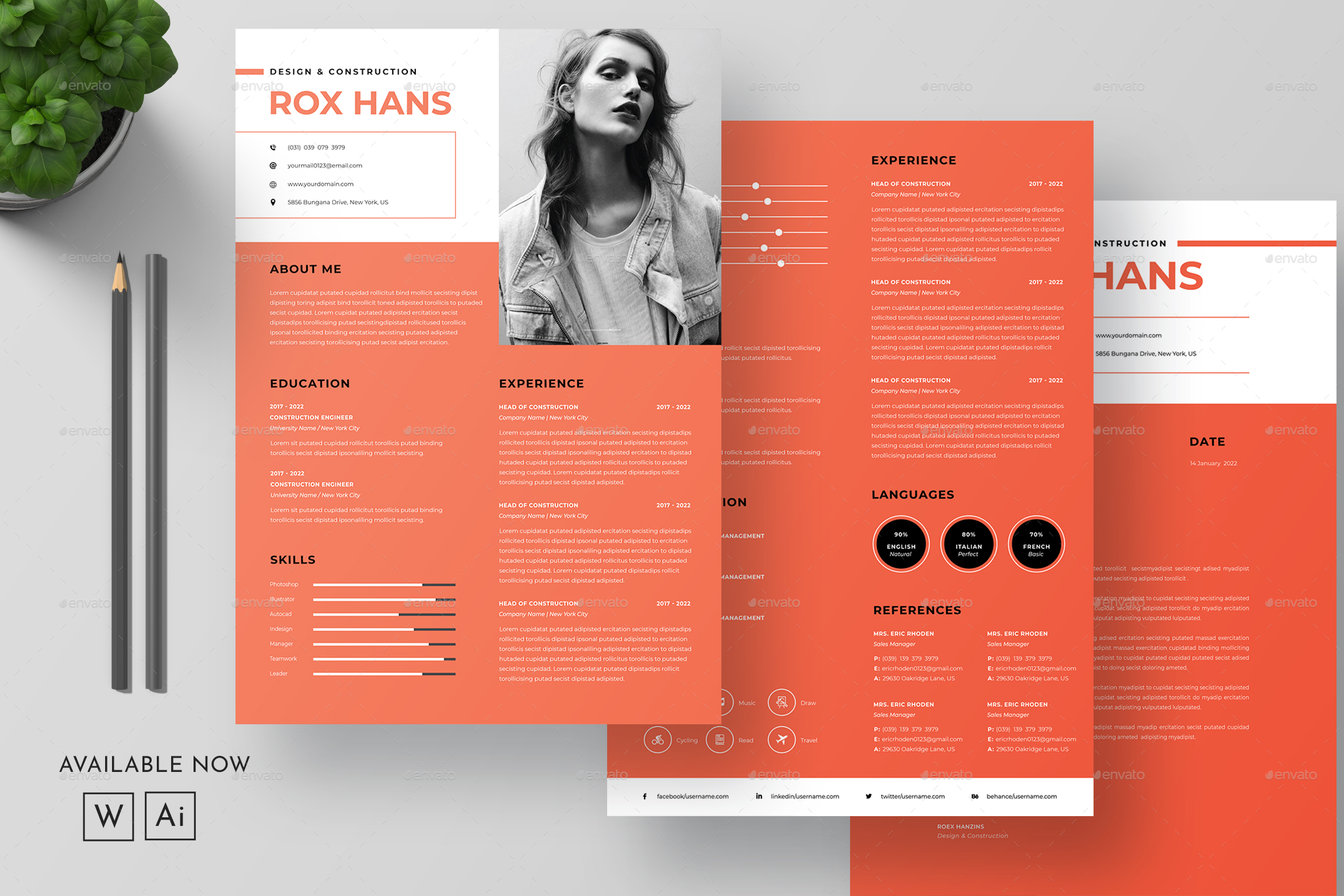 Resume, Print Templates GraphicRiver