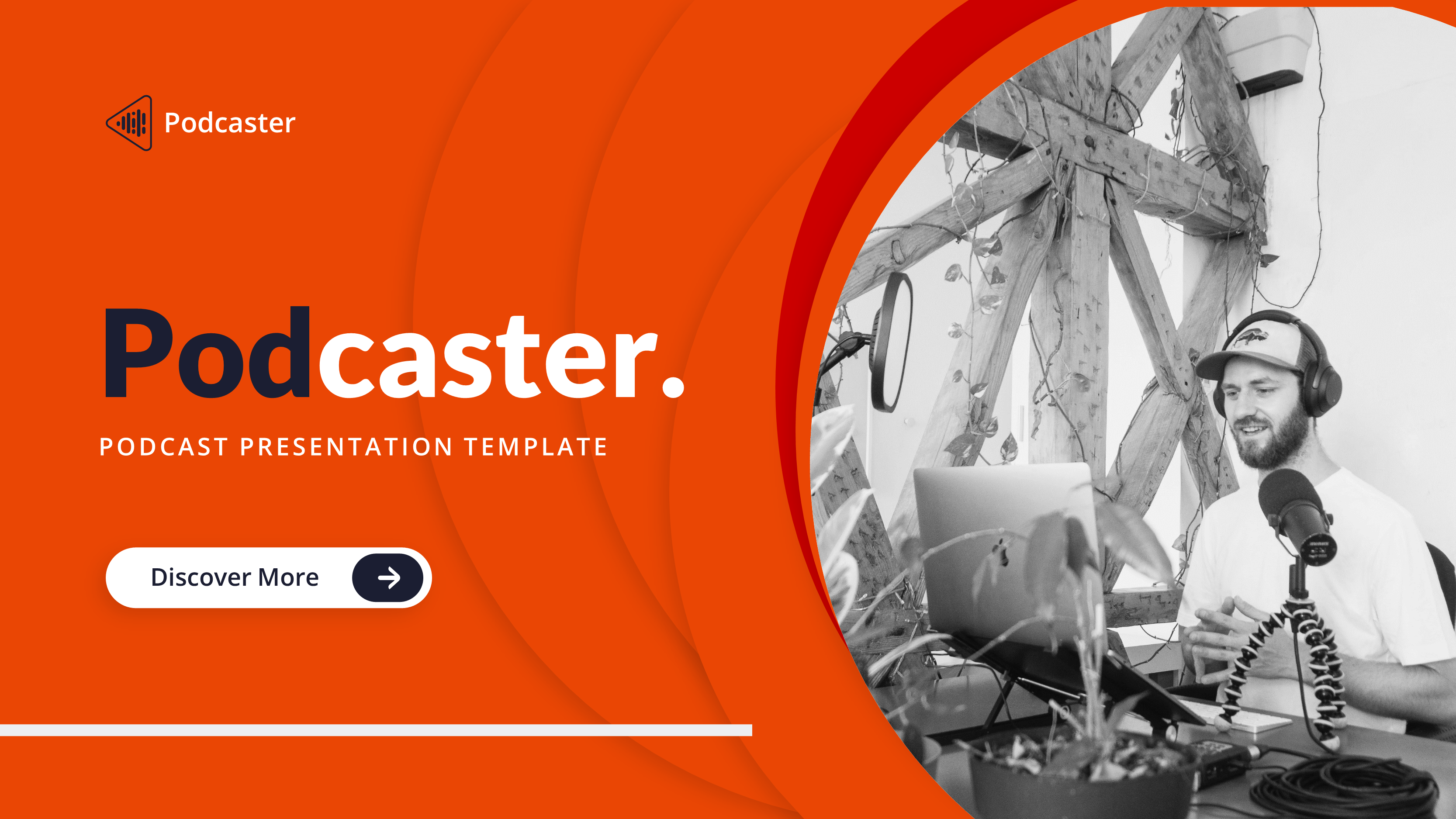 Podcaster - Podcast PowerPoint Template, Presentation Templates ...