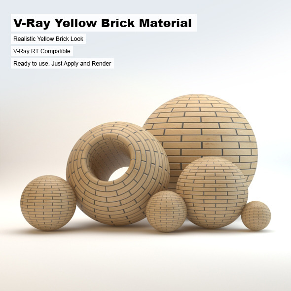 V-Ray Yellow Brick - 3Docean 3693281