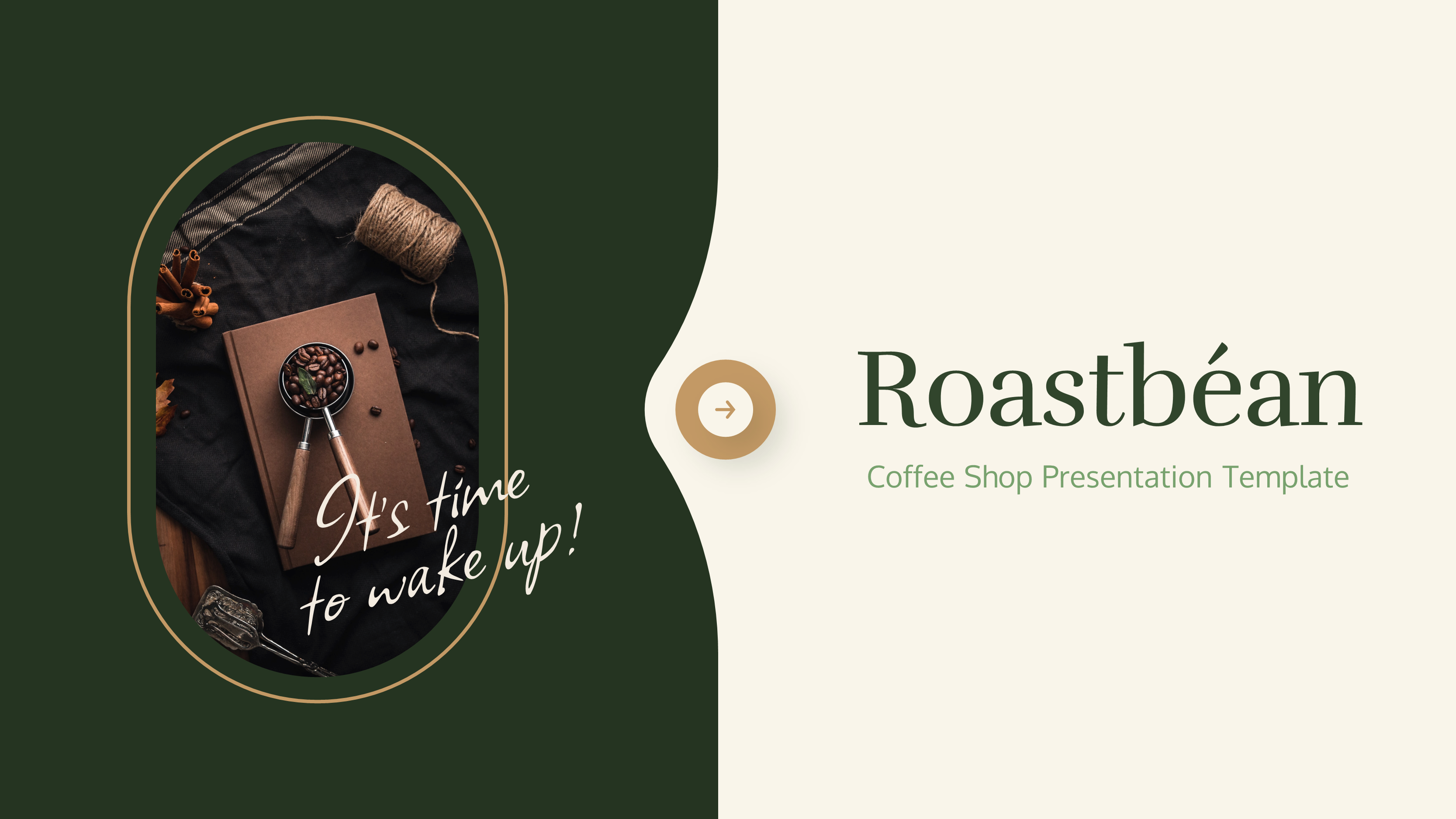 Roastbean - Coffee Shop PowerPoint Template, Presentation Templates