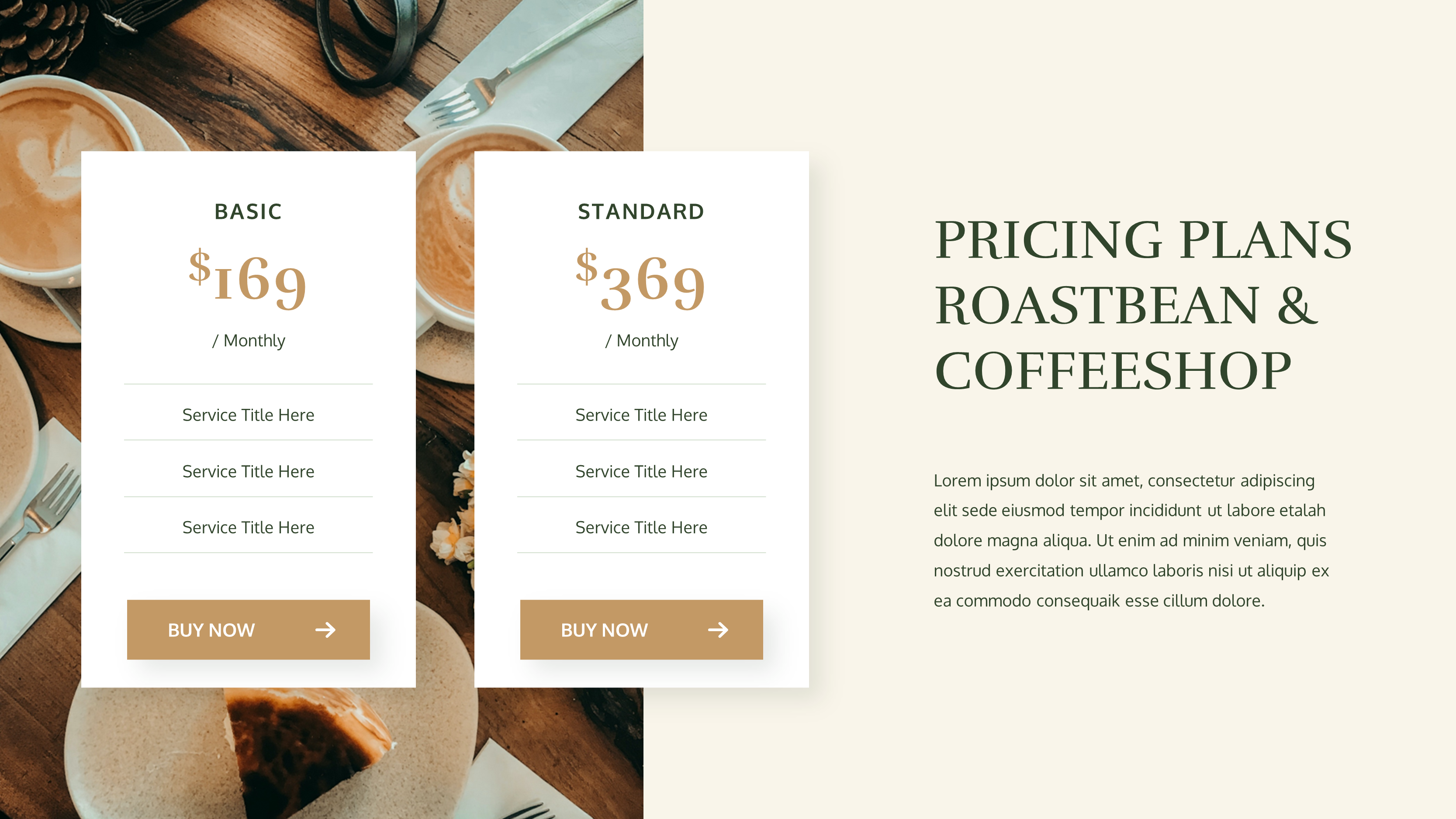 Roastbean - Coffee Shop Keynote Template, Presentation Templates ...