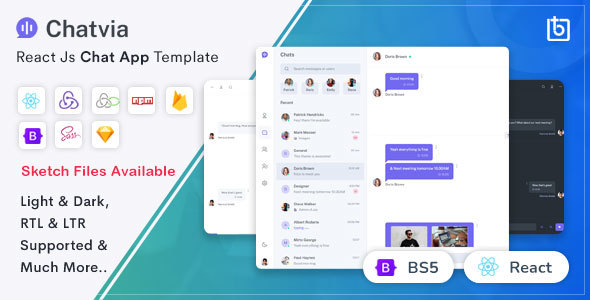 Marvelous Chatvia - React Chat App Template