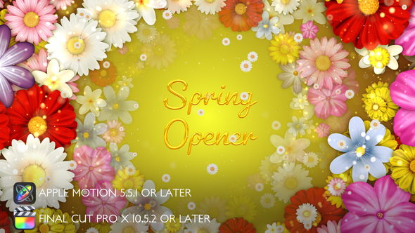 Spring Flowers Titles - Apple Motion