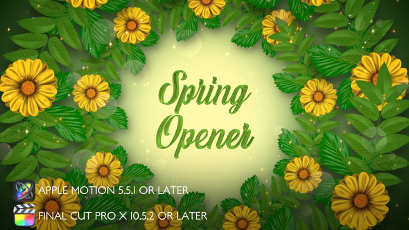 Spring Opener - Apple Motion
