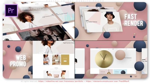 Pastel Colors Website Promo