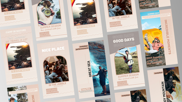 Summer Camp Stories Product Promo template preview