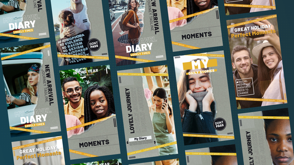 Travel Diary Stories Product Promo template preview