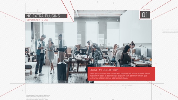 Technology Corporate Video Displays template preview