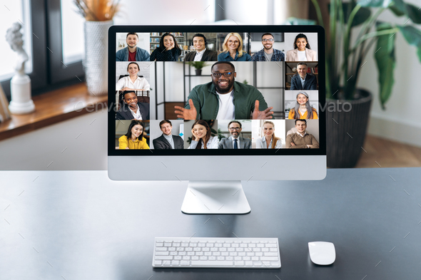 video call conference online meeting virtual people business