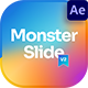 Monster Slide Aniamted Text Full Screen Background Video Display After Effect Template - VideoHive Item for Sale