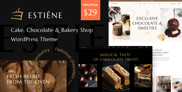 Estiene – Sweets & Bakery WordPress Theme