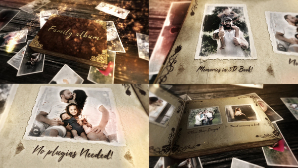 Family Album Slideshow Video Displays template preview