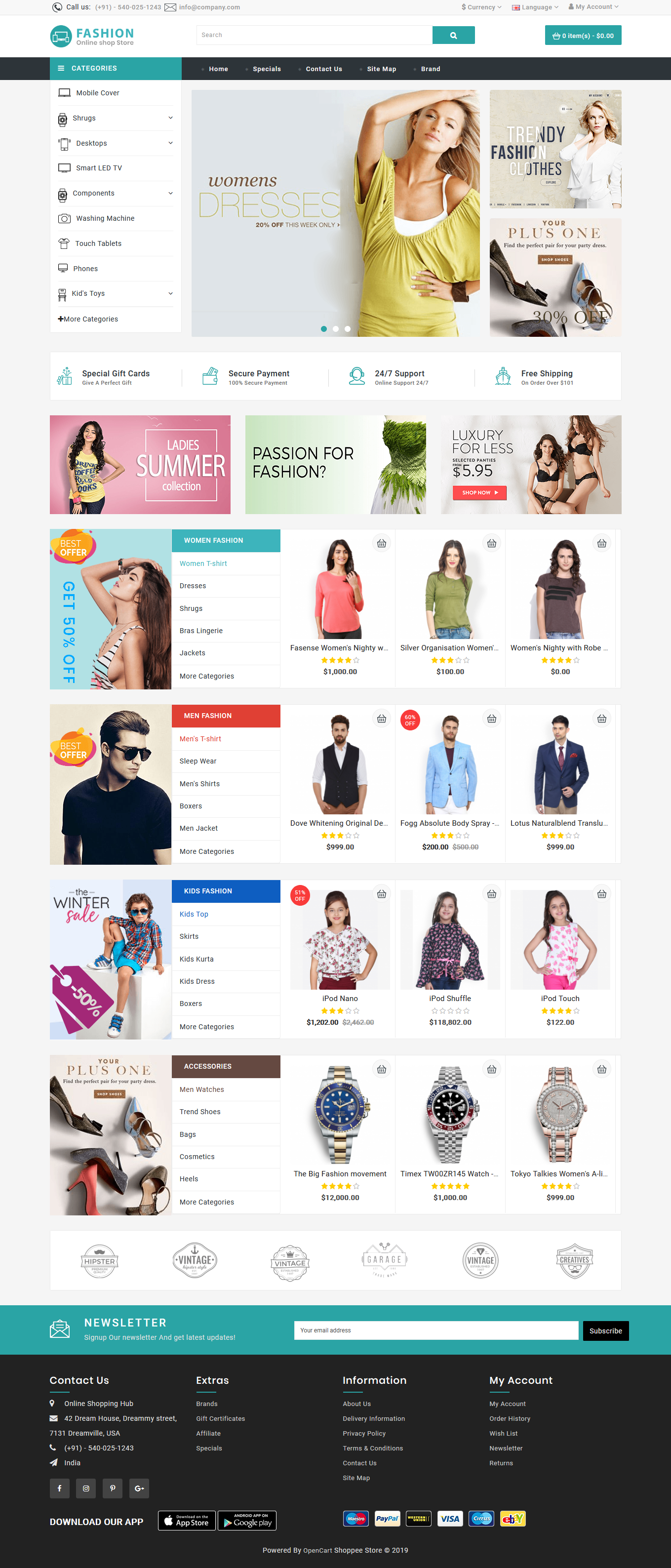 Grocery and Shopping OpenCart 3.X Multistore Theme (Shopping, Mall) by ...