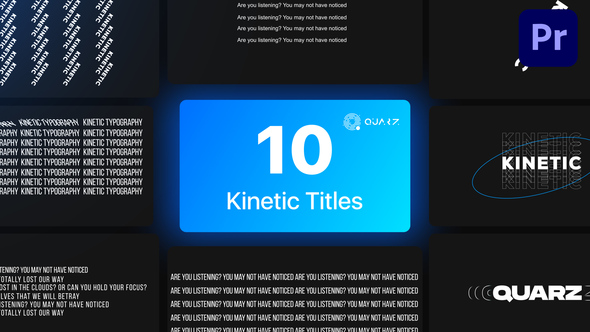 Kinetic Titles for Premiere Pro Vol. 01