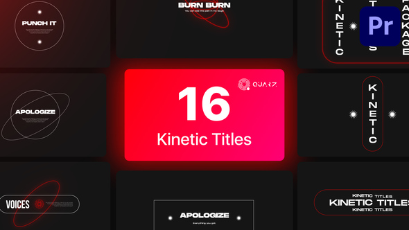 Kinetic Titles for Premiere Pro Vol. 03