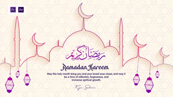 Happy Ramadan Kareem - Greeting - Opener - Intro V.03 | MOGRT