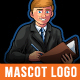 Accountant Mascot Logo Design