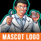 Dentist Mascot Logo Design