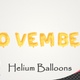 November Month Celebration Helium Balloons - VideoHive Item for Sale